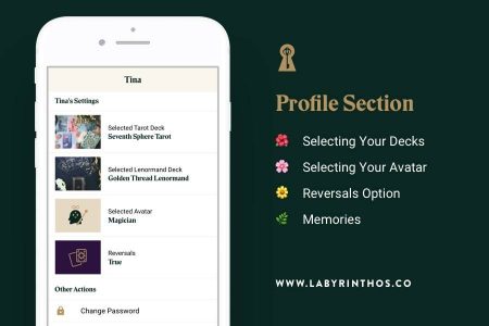 Labyrinthos Online Tarot App